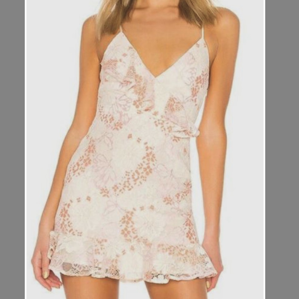 Lovers + friends lace mini dress sz xs